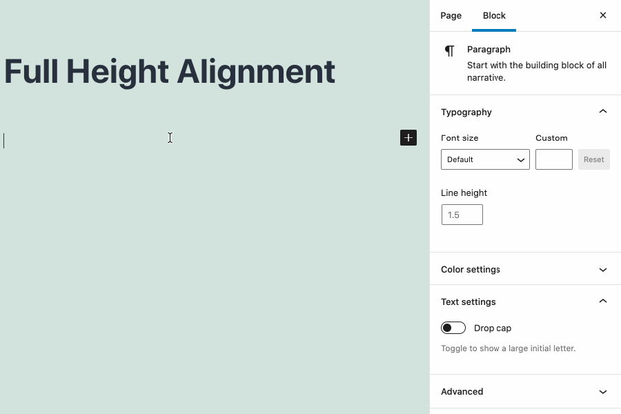 WordPress 5.7 includes the new ability to assign cover images full height alignment 