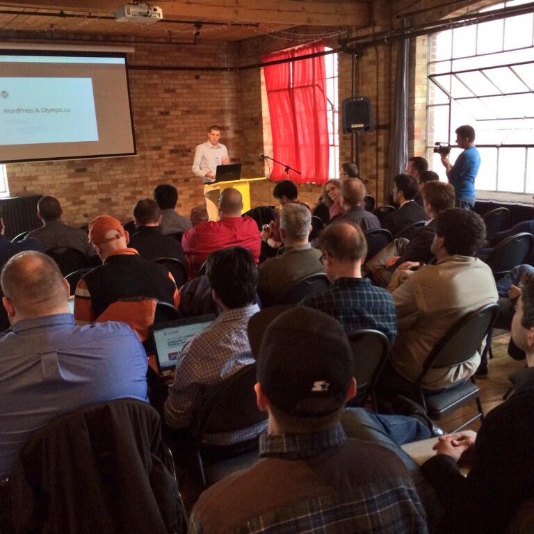 A group of people at a meetup in Toronto