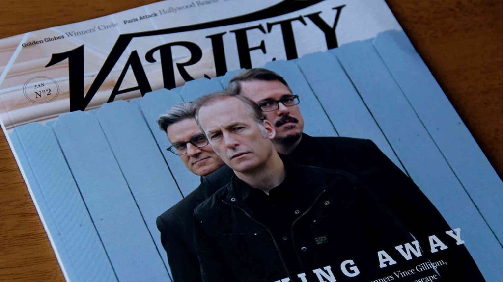 print cover of Variety magazine