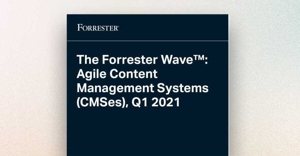 forrester wave agile content management systems