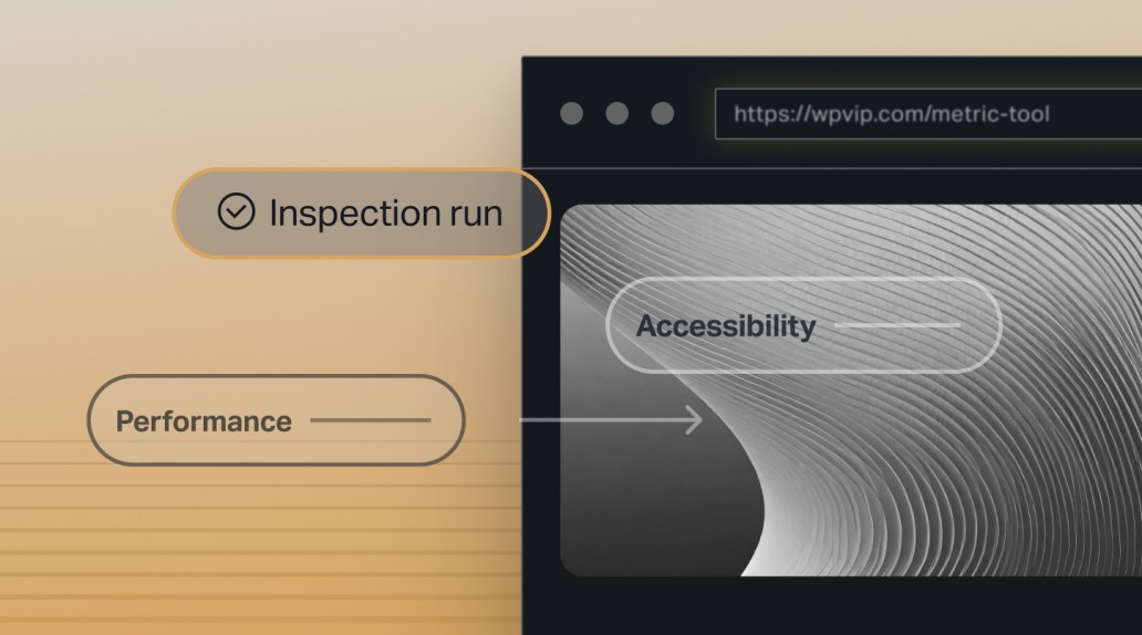 Browser interface showing inspection tool results for performance and accessibility